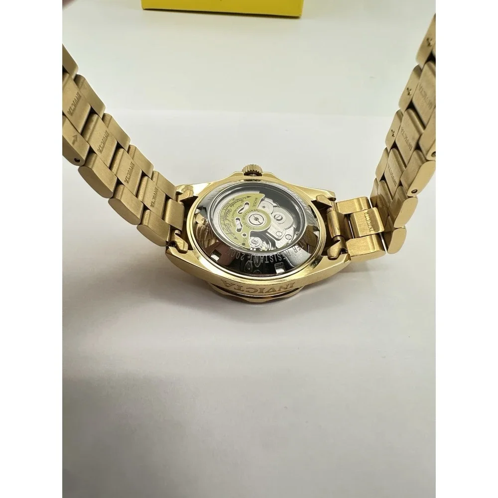 Invicta INVICTA-9010 Men's Pro Diver Automatic Watch - Gold Tone 200MM - Picture 11 of 14